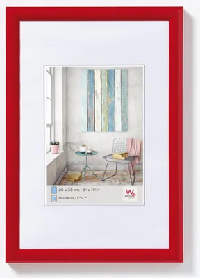 Productafbeelding van Walther Design KP015R, fotolijst voor één foto, kunststof, rood, voor wandmontage, 7 x 10 cm, rechthoekig