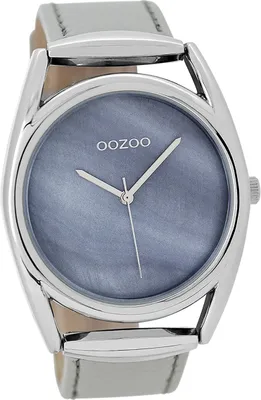 Immagine prodotto di Oozoo orologio da donna in pelle orologio analogico al quarzo bracciale argento Timepieces D2UOC9165A