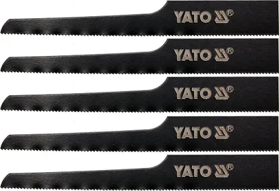 Produktbild von Yato YT-09958 Sägeblatt de Säge de Stichsäge, de Säge de Dekupiersäge und de Säbelsäge Sägeblatt de Säge de Säge de Säbelsäge de Stahl de Schnellarbeitsstahl (HSS) 5 St.