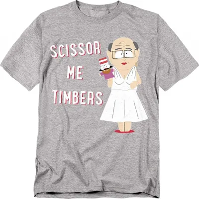 Image de South Park - T-shirt "Scissor Me Timbers" pour homme/femme unie TV20760 (M) (Heather sportif)
