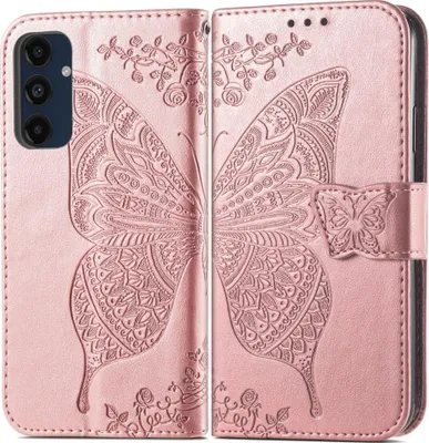 Produktbild von Samsung Galaxy A16 Hülle - Coverup Schmetterling Klapphülle - Roségold