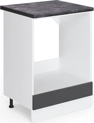 Obrázek produktu pro Skříňka na vestavěnou troubu Vicco R-Line Antracitový vysoký lesk 60 cm , PD Antracit, Model 45793
