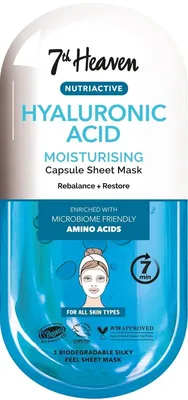 Imagen del producto de Mascarilla facial nutritiva Nutriskin de 7th Heaven con ácido hialurónico, 1 unidad