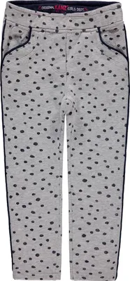 Immagine prodotto di Pantaloni a zampa di elefante per bambina, grigi, a pois, Kanz