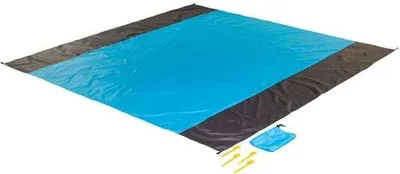 Produktbild von Strandmattenset - blau - aus Textil - ca. 200 x 210 cm