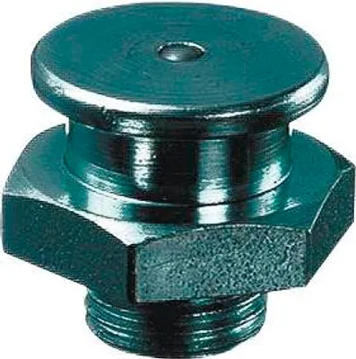 Produktbild von Flachkopf Schmiernippel (Abschmiernippel), Gewinde M10 x 1 mm Stahl verzinkt