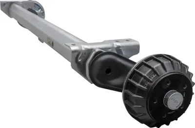 Produktbild von AL-KO COMPACT Achse gebremst 1500 kg Anhänger Autotransporter 1400 mm Auflage 1850 mm Spurmaß 5x112 Radanschluss robust verzinkt wartungsfrei