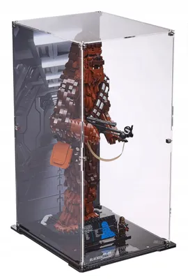 Image de Vitrine noire avec fond imprimé pour LEGO® Star Wars 75371 – Chewbacca