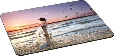 Produktbild von PEDEA Design Mauspad 35 x 26 cm, message in a bottle