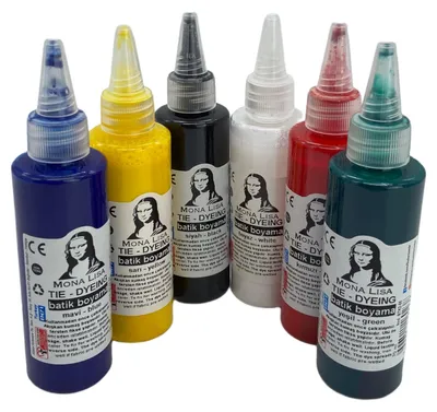 Batikfarben Set 6x70 ml – 6 Farben für Tie-Dye