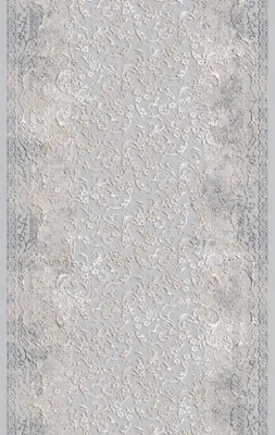 Produktbild von Teppich Grau-Weiß Kunstfaserteppich Kurzflor Wohnzimmer Designer Teppiche