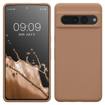 Produktbild von kwmobile Handyhülle für Google Pixel 7 Pro Hülle, für Pixel 7 Pro Case - Hülle Silikon - kabelloses Laden - Cappuccino