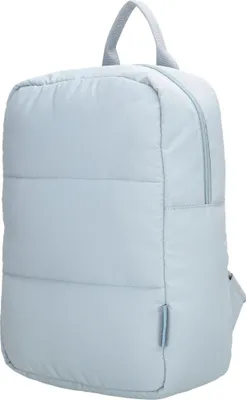 Produktbild von Damen Herren Überschlag Rucksack Plane Tasche Fahrradrucksack Kurier leder Optik Rollup Bag Hellblau