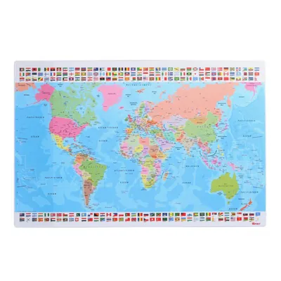 Produktbild von Schreibtischunterlage Weltkarte Schreibunterlage Unterlage Tisch Auflage 60x40cm