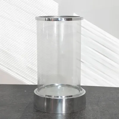 Produktbild von Kerzenleuchter, Windlicht, Glas, Alu, XXL, Sockel