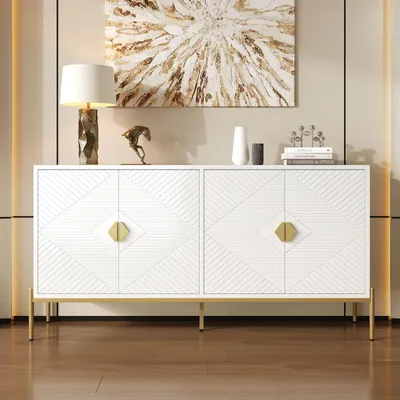 Produktbild von Fortuna Lai Schrank Kommode für Wohnzimmer und Flur – Viel Stauraum für Ihr Zuhause – 162 x 40 x 80 cm (B/H/T)