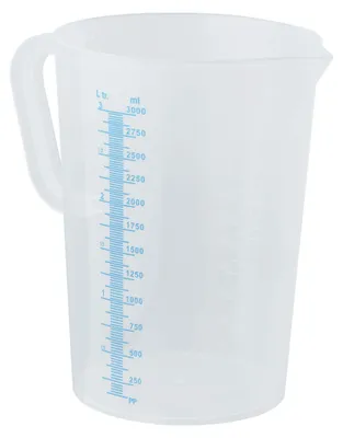 Produktbild von Messbecher, Kunststoff, mit Skala, 3 Liter