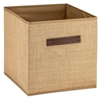Produktbild von Prendi Home Aufbewahrungsbox 30x30x30 cm faltbar – Kinderzimmer Stoffbox Motiv Jute
