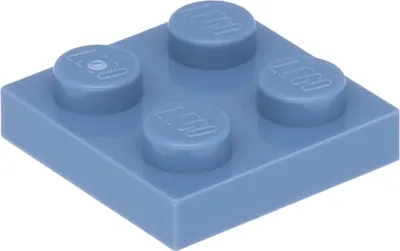 Produktbild von Lego® 2x2 Platten 3022 - 10 Stück Sandblau