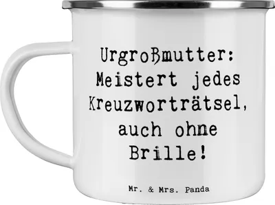 Produktbild von Mr. & Mrs. Panda Pott Spruch Urgroßmutter Genie - Weiß - Geschenk, Kaffeepott, Teetasse, Erinnerungen, Weisheit, Geburtstage, Ahnen, Familie, Weihnachten, Rätsel