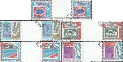 Produktbild von Briefmarken Mali 1978 Mi 666ZS-670ZS Zwischenstegpaare (kompl.Ausg.) gestempelt Geschichte der Luftfahrt