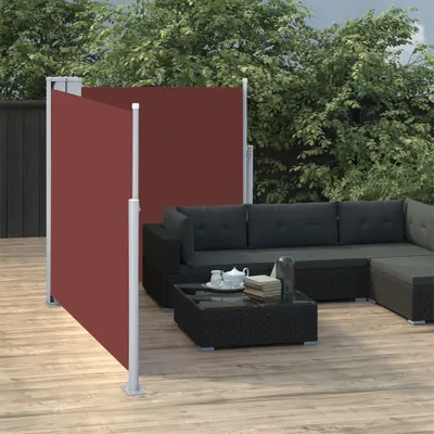 Produktbild von The Living Store Ausziehbare Seitenmarkise Braun 100 x 600 cm