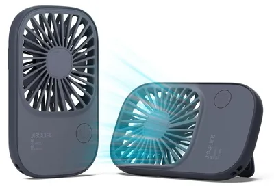 Immagine prodotto di JISULIFE Mini ventilatore portatile a 3 velocità con alimentazione USB, blu