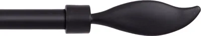 Produktbild von Endstücke für Stilgarnitur 2er Pack aus Kunststoff ( Schwarz / Flamme ) vers. Farben, Ø16mm, Dekoration modernes Design für Vorhangstange