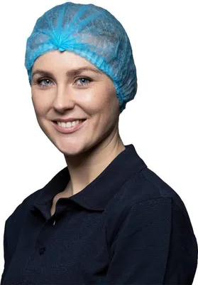 Produktbild von 1000 Klipphauben | Vliesstoff | blau | 52cm | Hauben