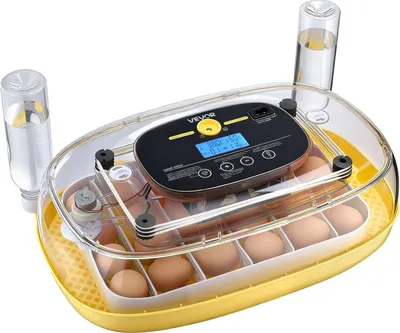 Obrázek produktu pro 24 inkubátor na vejce, automatický obraceč vajec s LED kontrolkou, regulace teploty a vlhkosti, průhledné okénko s 360° výhledem, automatické doplňování vody, inkubátory na drůbeží vejce pro líhnutí kuřat, kachen, hus a křepelek