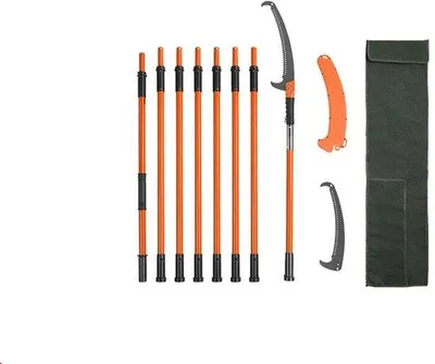 Zdjęcie produktu dla Ręczne nożyce do gałęzi, wysuwane do 7,3–8,3 m, pomarańczowe, do palm