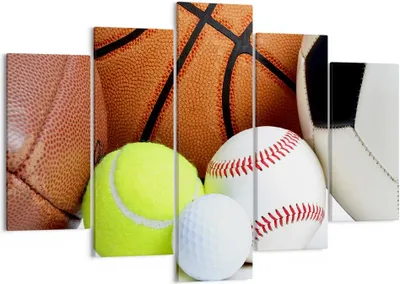 Produktbild von Bild auf Leinwand - Leinwandbild - Fußball Ball Sport Golf - 150x100cm - Wand Bild - Wanddeko - Leinwanddruck - Bilder - Kunstdruck - Wanddekoration - Leinwand bilder - Wandkunst - EA150x100-2793