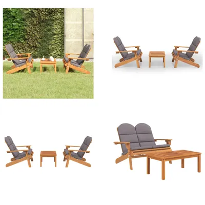 Produktbild von vidaXL 3 tlg. Garten Lounge Set Adirondack Massivholz Akazie - Garten Lounge Set - Garten Lounge Sets - Lounge Set - Gartenmöbel Set