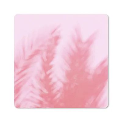 Produktbild von MuchoWow® Mauspad Mousepad Pflanzen - Blätter - Rosa 20x20 cm - Mousepads - Maus Mat - Pad - Mausunterlage - Desk Mat - Bureauartikeln