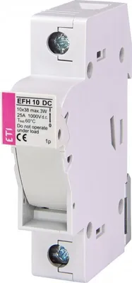 Immagine prodotto di EFH 10 DC 1p Base fusibile modulare 002540201 ETI