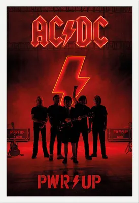 Obrázek produktu pro AC/DC - PWR/UP - Hudba - tisk plakátu - velikost 61x91,5 cm MDF rám bílý