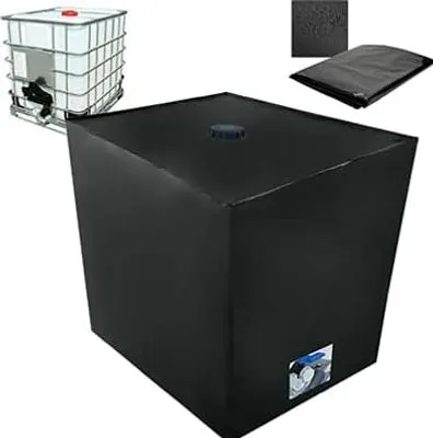 Produktbild von Wassertankabdeckung, Abdeckung für 1000-Liter-IBC-Tank, staubdicht, UV-beständig, regendicht (116 x 100 x 120 cm)