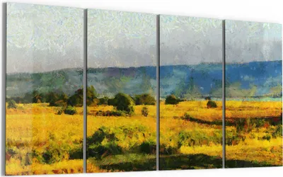 Produktbild von DEQORI Glasbild Echtglas 4x30x60 cm 'Farbige Freiheit' Wandbilder XXL groß