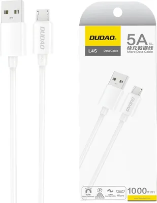Produktbild von Dudao L4Sm Usb-A / Micro Usb 2A Kabel 1M - Weiß