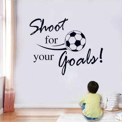 Productafbeelding van 3D Voetbal Wanddecoratie voor Jongenskamer