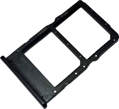Produktbild von Simkartenhalter und Nano Speicherkarten Fach für Huawei P40 Lite (JNY-L21A), Original Ersatzteil, Schwarz