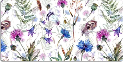 Produktbild von Schreibtischmatte Tischunterlage 120x60 cm Mauspad - Feldblumen