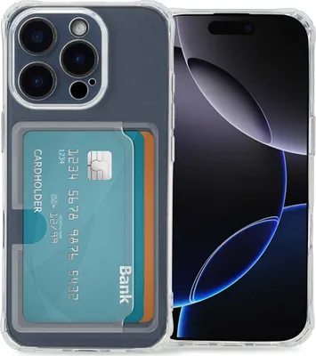 Produktbild von imoshion Soft Case Back Cover mit Kartenhalter iPhone 16 Pro - Transparent