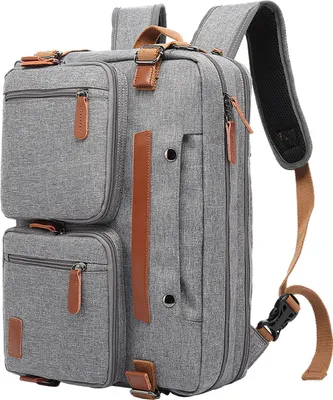 Produktbild von STILVORA Rucksack 17.3 Zoll, 3-in-1 Laptop Tasche Rucksack Umhängetasche, Business Rucksack mit vielen Fächern, Multifunktionale Laptoptasche Herren, Grau