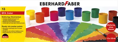 Produktbild von EBERHARD FABER Deckfarben mehrfarbig 13 Teile