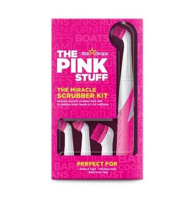 Immagine prodotto di Lo spazzolino per la pulizia PINK STUFF con 4 punte intercambiabili (SENZA PASTA)