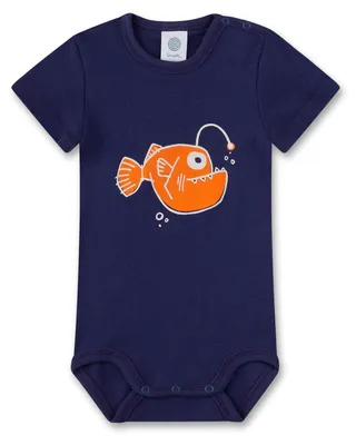 Produktbild von Sanetta Jungen-Body kurzarm blau Anglerfisch | Baby Body