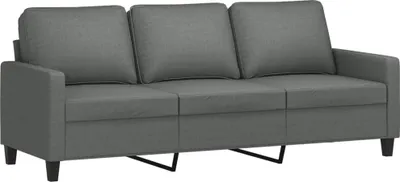 Immagine prodotto di vidaXL Divano 3 posti grigio scuro 180 cm in tessuto