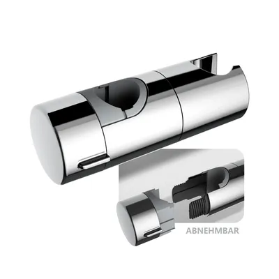 Produktbild von JOHO Universal Handbrause Halterung, Verstellbar Brausehalter Duschhalterung für Duschstange mit einem Durchmesser von 22-25 mm Chrom
