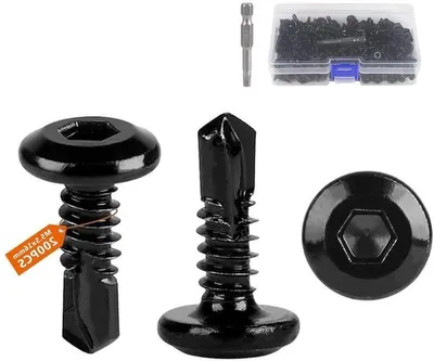 Platzschrauben 200 Stück M5,5 x 16 mm Edelstahl Selbstbohrende Schrauben
